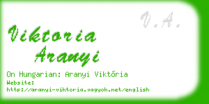 viktoria aranyi business card